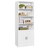 VASAGLE Custos Collection - Bücherregal, 6-stöckiges hohes Regal, Standregal...