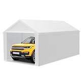 LILIIN 3x6m Zeltgarage Winterfest Stabiles Carport mit PE-Dach (170g/m²) für...