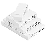 Amazon Basics Weißer Radiergummi, Blockform, 10 Stück