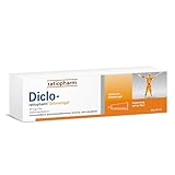 Diclo-ratiopharm® Schmerzgel: schmerzstillendes, entzündungshemmendes Gel bei...