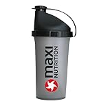 MaxiNutrition Protein Shaker für Eiweiß Getränke, 500 ml, schwarz, mit Sieb,...