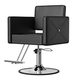 Anunweldo Friseurstuhl 360-Grad-Drehung,Hydraulischer Barberstuhl,Frisörstuhl...