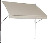 Angerer Klemmmarkise Style mit Handkurbel, Terrasse/Balkon, einfache Montage...