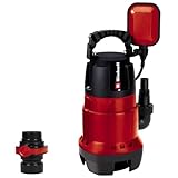 Einhell GC-DP 7835 Schmutzwasserpumpe (Rot, 780W,Ø35 mm Fremdkörper,15.700 L/h...