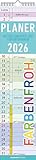 Alpha Edition - Planer Farbenfroh 2026 – Streifenplaner 11,3×49,5 cm mit...