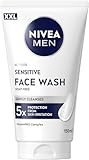 NIVEA MEN Sensitive Face Wash, sanftes Reinigungsgel für empfindliche...