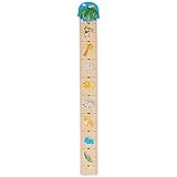 Bieco Holz Messlatte Kinder Zoo Skala 0,65-1,5m | Messlatte Kind Holz | Wand...