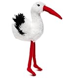 Uni-Toys - Storch Plushie - 19 cm (Höhe) - Plüsch Vogel - Plüschtier,...