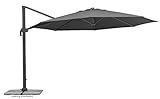 Schneider Sonnenschirm Rhodos Grande, anthrazit, 400 cm, rund, 789-15, Gestell...