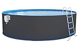 Steinbach Stahlwandpool Set Nuovo – 011101G – Ø 350 x 120 cm – Runder...