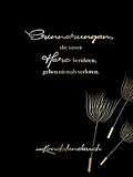 Kondolenzbuch: Hardcover A4 Schwarz Gold I Trauer Zitat mit Pusteblume I Großes...