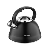 FLORINA Wasserkessel (2,5 l) | Edelstahl Teekessel JACOB | Flötenkessel mit...