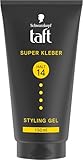 Schwarzkopf TAFT Gel Super Kleber (150ml), Haargel mit sofortiger Haftung für...
