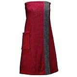 CelinaTex Happyfun Kilt lang L/XL 84 x 160 cm Bordeaux anthrazit Mikro-Flanell...