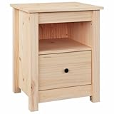 vidaXL Nachttisch 1 Schublade 1 Fach Nachtschrank Nachtkonsole Nachtkommode...