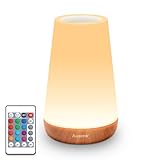Auxmir Nachttischlampe 13 Farben 5 Modi, Nachtlicht Kinder mit Timing Funktion,...