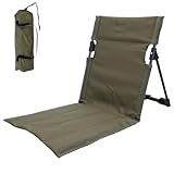 Strandmatte klappbar mit Rückenlehne Verstellbarer, Sonnenliege klappbar Leicht...