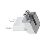 BEYEE AC Adapter Europa Stecker Reise-Ladegerät Konverter Ersatzanschluss für iPod, iPhone, iPad, Tablets, MacBook AC Netzteil (1xEU Stecker) Weiß