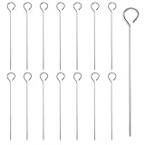 15 Stück Grillspieße Edelstahl, 15 cm Schaschlikspieße Metallspieße,...