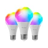 Nanoleaf Essentials Glühbirne, 3 Smarten RGBW E27 LED Lampen - Thread &...