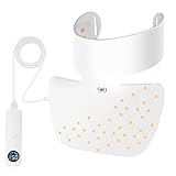 LED-Halsmaske,660 nm Rotlicht, 850 nm Infrarot & 4-farbige LED gegen Halsfalten,...