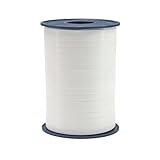 C.E. Pattberg Geschenkband reinweiss, 500 Meter Ringelband 5 mm zum Basteln,...