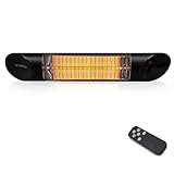 Veito Blade Mini Design infrarot Heizstrahler 1200 Watt Elektrisch, 4 Heizstufen...