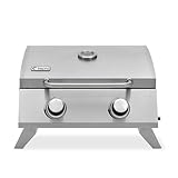 tepro Tischgasgrill Chicago, Grillfläche: ca. 47,5 x 35cm, silber