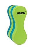 MARU Unisex Jugend Swimming Pull Buoy, Lime/Blau, Für Kinder