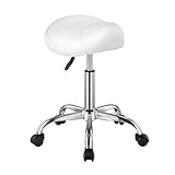VEVOR Sattelhocker Rollhocker 204 kg belastbarer höhenverstellbarer (55-71 cm)...