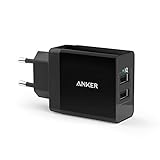 Anker 24W 2-Port USB Ladegerät mit PowerIQ Technologie für iPhone, iPad,...