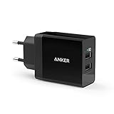 Anker 24W 2-Port USB Ladegerät mit PowerIQ Technologie für iPhone, iPad,...