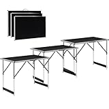 DIVID® Multifunktionstische 3-Teiliges Set, 100x60cm, Tapeziertisch 30 kg...