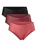 DANISH ENDURANCE No Show Hipster Panties für Damen, 3er Pack, Invisible Slips,...
