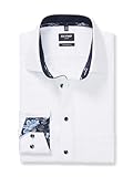 OLYMP Herren Oberhemd Langarm Luxor,Faux Uni,465 Modern Fit 20,13 New Kent,Weiss...