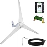 ECO-WORTHY Windturbine Generator 400W DC12V-24V mit 3 Blättern 5,6 Meilen pro...