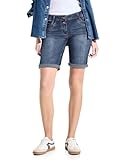 CECIL Damen B377200 Jeans Shorts, Mid Blue Used Wash, 32W EU