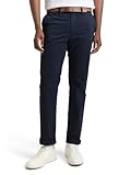 TOM TAILOR Denim Herren 1008253 Slim Fit Chino Hose Mit Gürtel, 10668 - Sky...