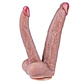 26 cm großer Doppelkopf Dildo, vaginaler und analer Doppelkopf-realistische...