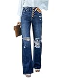 Vetinee Bootcut Jeans Damen High Waist Damen Jeans Sommer Damen Jeans Bootcut...