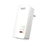 FRITZ!Powerline 1260 Single-Adapter (1.200 MBit/s, WLAN-Access Point, ideal für...