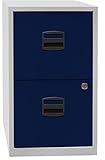 Bisley Home Hängeregistraturschrank PFA, 2 HR-Schubladen, Metall, 505 Korpus...