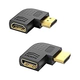 HDMI 2.1 Winkel 8K Adapter, Flach 270 und 90 Grad HDMI Abgewinkelt Stecker...