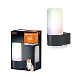 LEDVANCE SMART+ WI-FI PIPE RGBW - dimmbare LED Wandleuchte dunkelgrau für...