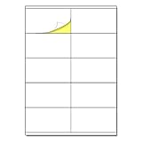 10 Stück/Blatt, 25 Blatt, Etiketten Selbstklebend Bedruckbar Aufkleber A4 - 105...