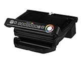 Tefal OptiGrill Kontaktgrill, 6 Programme, Garstufenanzeige, Abnehmbare Platten,...