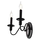 MRHYSWD Wandleuchte Innen Vintage 2 Flammig Wandlampe Innen Kerzen Wandleuchten...