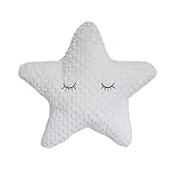 Bloomingville Kissen Star, weiß, Polyester, 1 Stück (1er Pack)