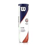 Wilson Offizielle Roland Garros Tennisbälle, Tennisballdose á 4 Bällen, Für...