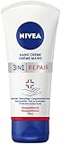 NIVEA 3in1 Repair Hand Creme (75 ml), reichhaltige Hautcreme mit Dexpanthenol...